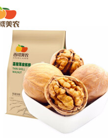 西域美农 薄皮核桃500g 新疆特产深色核桃 原味无漂白每日坚果孕妇零食