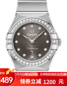 欧米茄（OMEGA）星座系列 精钢表链 石英机芯 女士腕表 25mm【618提前购】 钢带深灰盘131.15.25.60.56.001