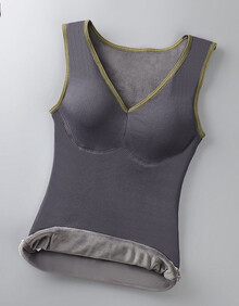 低领塑身加绒内衣