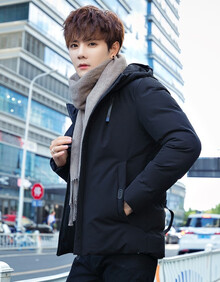 六鑫（LIUXIN）棉衣男2019秋冬新款加厚保暖外套男士棉服棉袄韩版潮流男装连帽上衣袄子1758 1758款黑色 XL