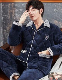 【男士加大加厚睡衣】价格_图片_品牌_怎么样-京东商城