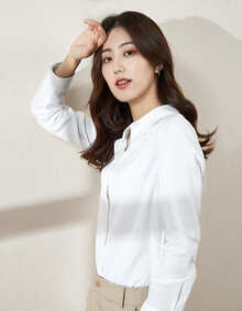 逸阳女装白衬衫女2020秋冬新款百搭长袖雪纺衫上衣气质宽松正装女士