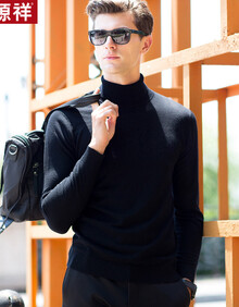 韩版男高领羊毛衫