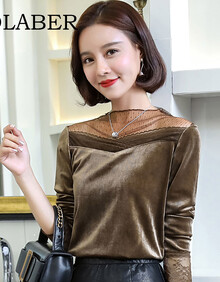 【金丝绒女装上衣】价格_图片_品牌