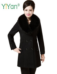 【中年女长大衣羊绒】价格_图片_品牌