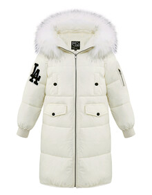 【快鱼白色女棉服】价格_图片_品牌