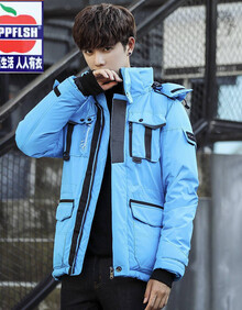 【长款羽绒服宝蓝色】价格_图片_品牌