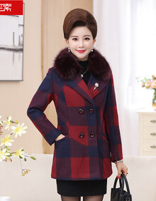 【中老年女式短大衣】价格_图片_品牌