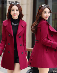 【妮子短大衣女韩版】价格_图片_品牌