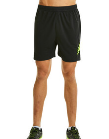 力为（Leevy）运动短裤男五分 夏速干跑步短裤 薄款宽松田径健身篮球短裤 黑/绿 3XL