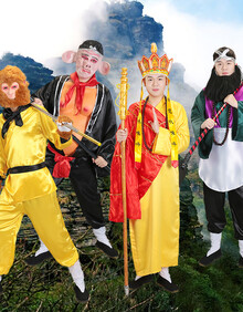 新款抖音同款西游记服装道具套古装唐僧师徒四人孙悟空八戒沙僧舞台