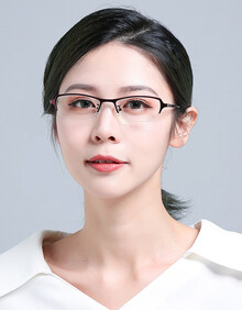 半框近视眼镜女