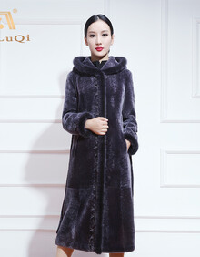 【皮毛一体女大衣】价格_图片_品牌