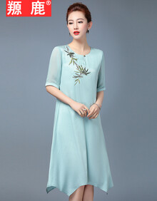 【中年真丝连衣裙】价格_图片_品牌