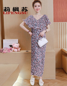 【一字肩雪纺裙】价格_图片_品牌