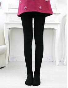 薄款儿童连裤袜女童天鹅绒打底裤袜宝宝丝袜纯白色舞蹈袜子春秋 黑色