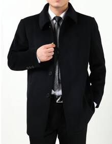 【男式加厚羊绒短大衣】价格_图片_品牌