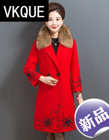 【中年女长大衣羊绒】价格_图片_品牌