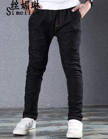 【男大童牛仔裤黑色】价格_图片_品牌