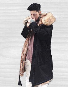 hit the Collection 雕王雪雕座山雕貉毛皮草毛领