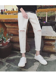 【权志龙破洞牛仔裤】价格_图片_品牌