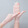 冰丝光板露两指-浅粉