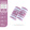 285875 长款 紫红/白 2只装