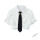 白色衬衫+领带