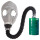 面具+导气管+4号三级滤毒罐+绿包