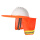 短帘荧光橙遮阳帽不含安全帽