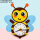 布艺卡通时钟-蜜蜂