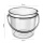 【新款加厚】水桶+桶盖-透明色