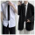 C11白色短袖黑色西服【领带】