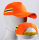 单独环卫帽：橘色加厚反光条