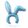 兔耳朵气球发箍浅蓝