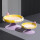 黄紫冰淇淋猫碗大号+小号