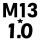 乳白色 M13*1 螺旋