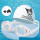 库洛米泳帽+白色防雾泳镜+鼻夹耳