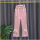 粉色 钻石蕾丝喇叭裤