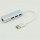 USB网口+hub3.0银色