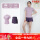 紫色短袖+紫色短裤[跑步衣服/