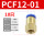 PCF12-01插管12mm螺纹1分