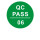 1厘米绿底白字QCPASS 06号 1件是2000