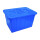 160L蓝色加厚塑料水箱带盖