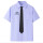 男泰式紫色短袖+送领带