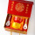 中式百寿B款锦盒 红配黄2碗勺筷