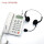 T02白色电话机+双耳单孔耳麦