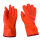 30cm荧光红色防水防冻手套1