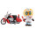 白猫班长+红色摩托车