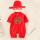 红色长袖单层春秋款+帽